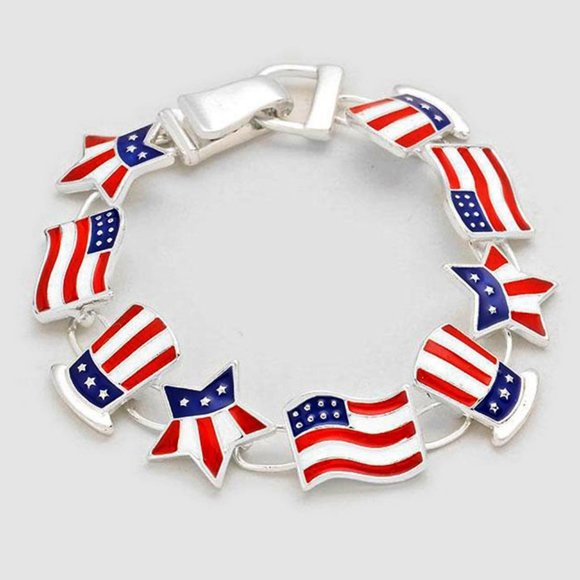 Patriotic Bracelet American Flag Uncle Sam New - Picture 6 of 11